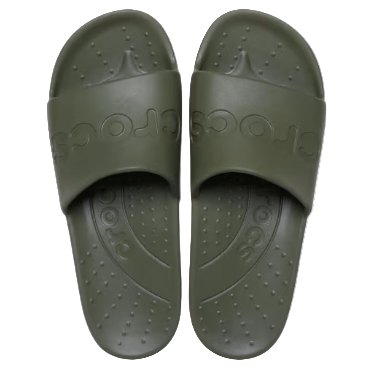Crocs women's green slip-on sandal