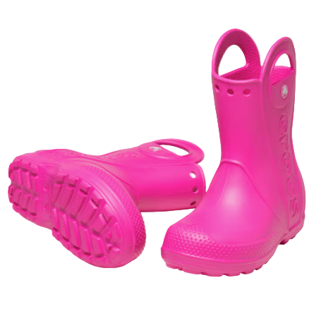 Crocs Toddler Rain Boot Handle It T Pink Crush