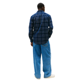 Tommy Jeans Mens Check Cord Shirt Navy