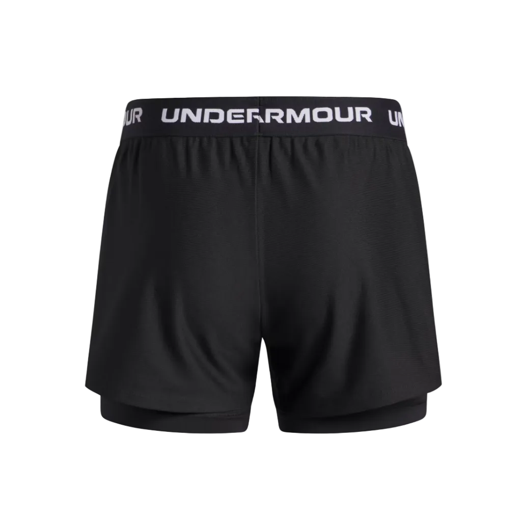 Under Armour Girls 2-In-1 Shorts Black/White