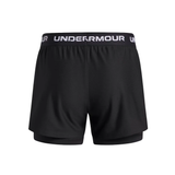 Under Armour Girls 2-In-1 Shorts Black/White