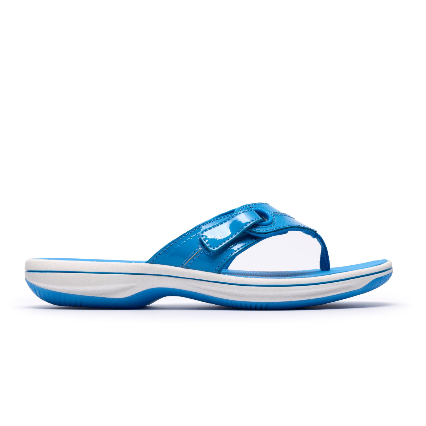 Clarks Womens Dandal Brinkley Sea Bright Blue