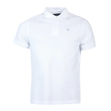 Barbour Mens Original Sports Tailored Polo Shirt White