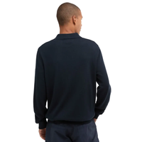 Barbour Mens Pima Cotton Knitted Polo Shirt Navy