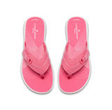 Clarks Womens Toe Post Sandal Brinkley Reyna Pink