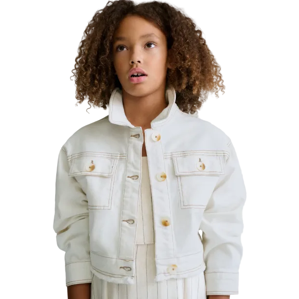 Mayoral Girls Jacket 6407 Natural