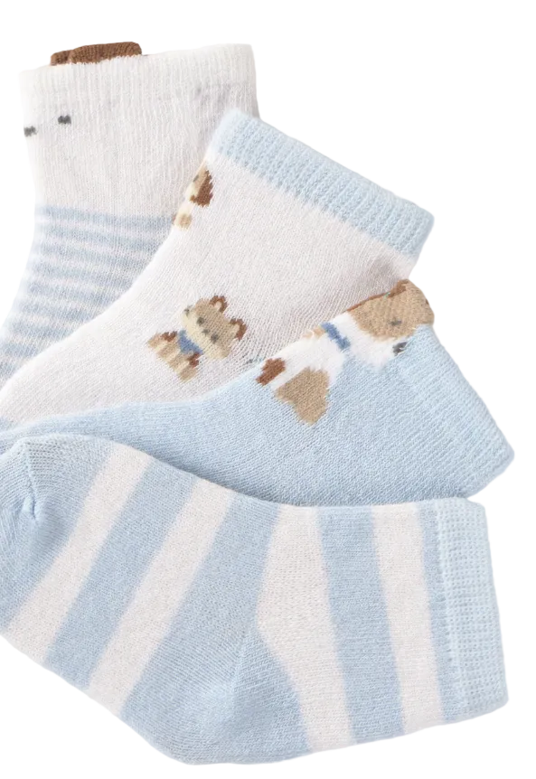 Mayoral Boys 4 Pack Sock Set Sky