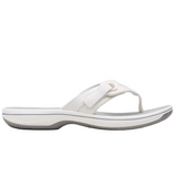 Clarks Womens Toe Post Sandal Brinkley Reyna White