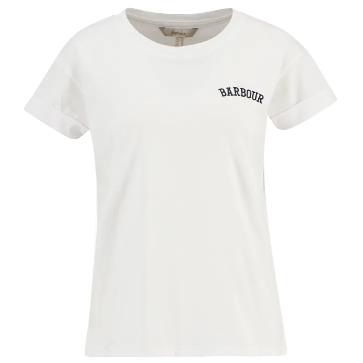 Barbour Womens T-Shirt Bede White
