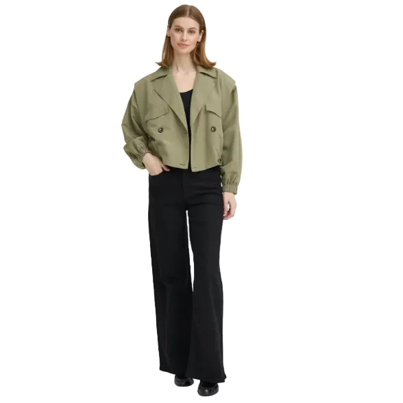 Ichi Womens Ihgezavo Jacket Deep Lichen Green