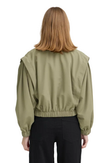 Ichi Womens Ihgezavo Jacket Deep Lichen Green