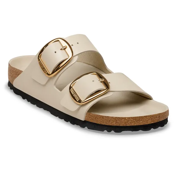Birkenstock women's oyster sandals with big buckle