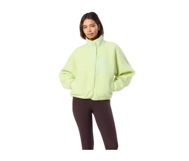 Gym+Coffee Womens Horizon Layer Up Jacket Lime Sorbet