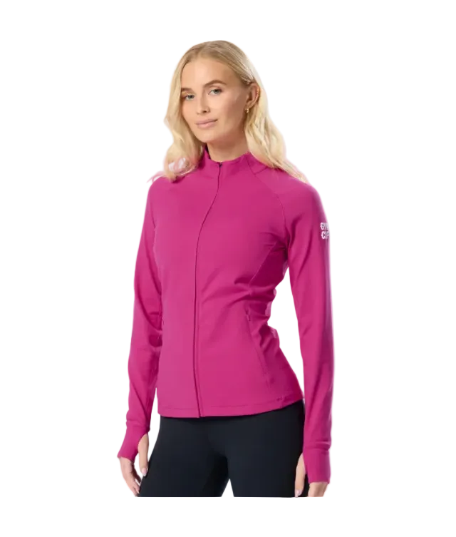 Gym+Coffee Womens Relentless Full Zip Sunrise Pink