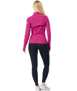 Gym+Coffee Womens Relentless Full Zip Sunrise Pink