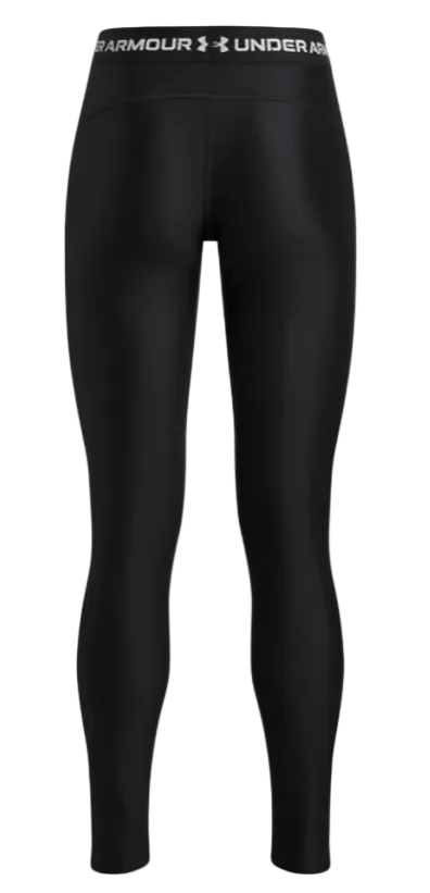 Under Armour Girls Leggings HeatGear Black/White