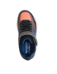 Skechers Boys Trainer S Lights: Vortex 3.0 Black/Blue/Orange