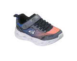 Skechers Boys Trainer S Lights: Vortex 3.0 Black/Blue/Orange