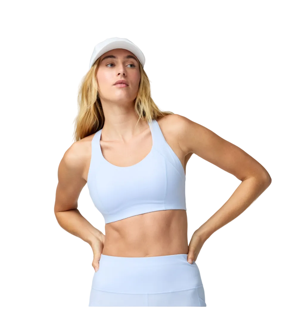 Brooks women's blue sports bra