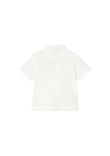 Mayoral Boys Animal Polo Shirt Cream