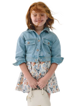 Mayoral Girls Denim Jacket Light