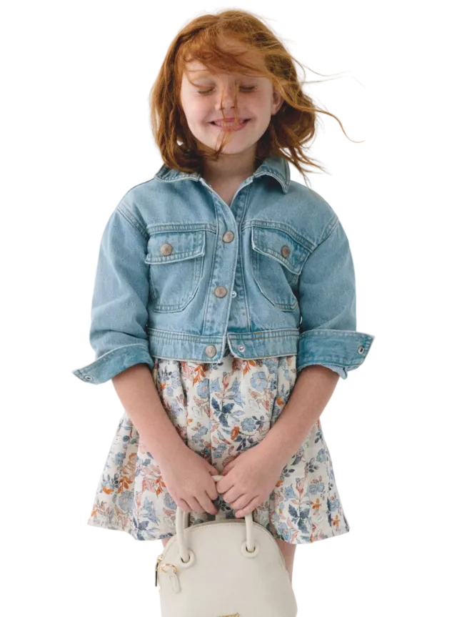 Mayoral Girls Denim Jacket Light