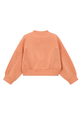 Mayoral Girls Zip Sweater Peach