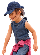 Mayoral Girls Denim Top Dark
