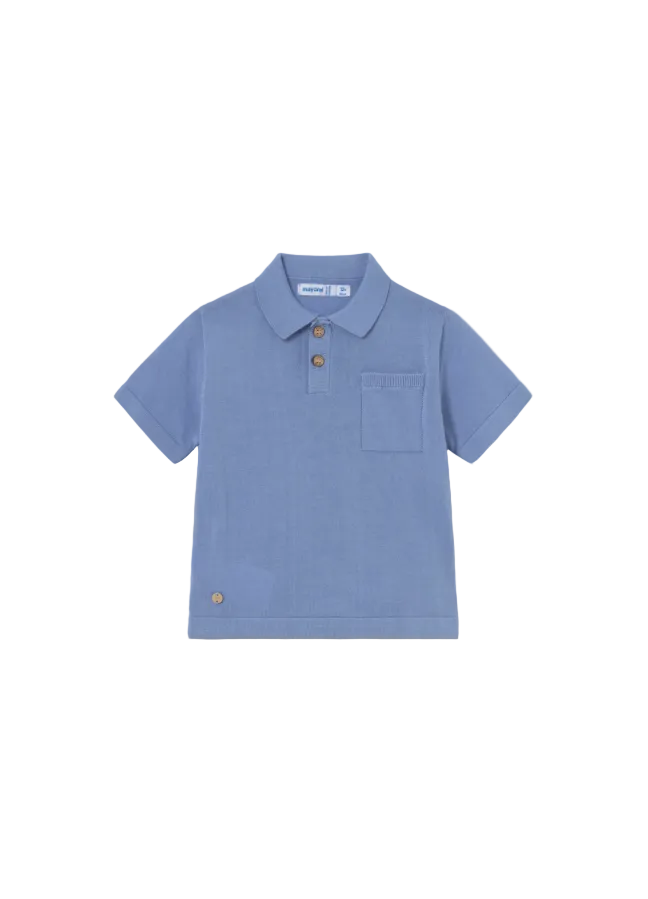 Mayoral Boys Knitted Polo Shirt Capri