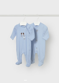 Mayoral Newborn 2-Piece Long-Sleeved Romper Sky