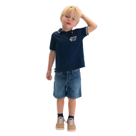 Mayoral Boys Football Polo Shirt Navy
