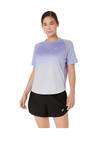 Asics Womens T-Shirt Road Fade SS Bluebell