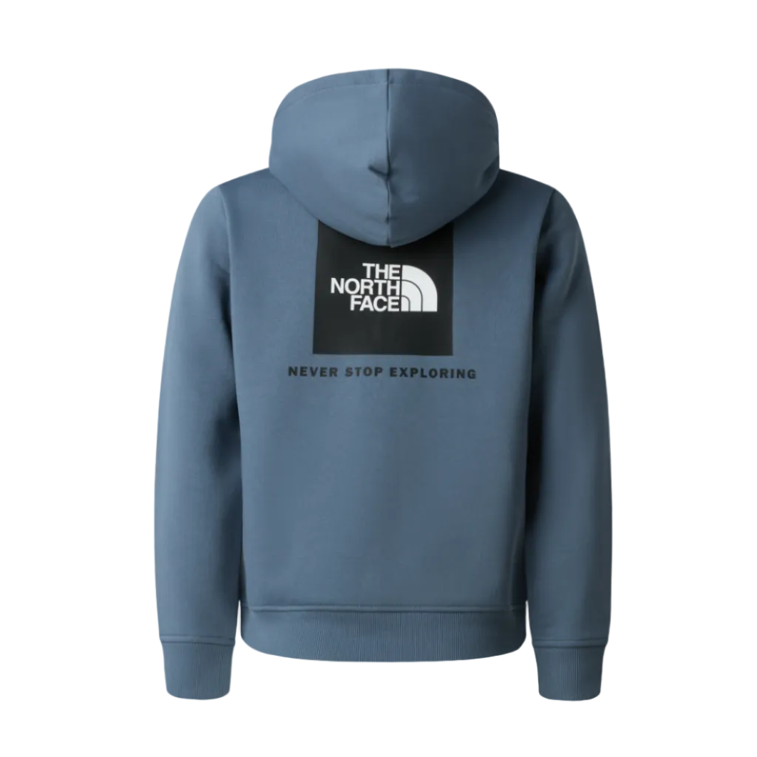 North Face Teen Box Regular Hoodie Granite Grey