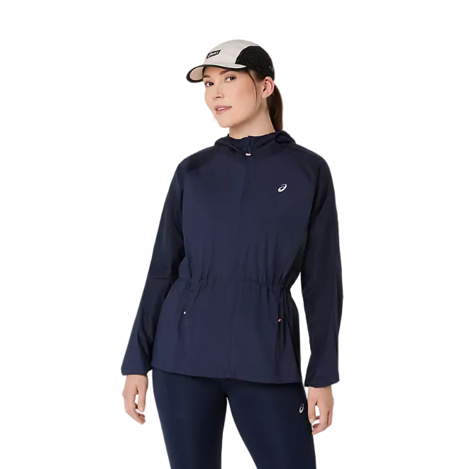 Asics Womens Road Packable Jacket Midnight