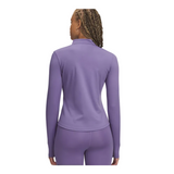 Under Armoour Womens Half Zip Purple Luxe/White