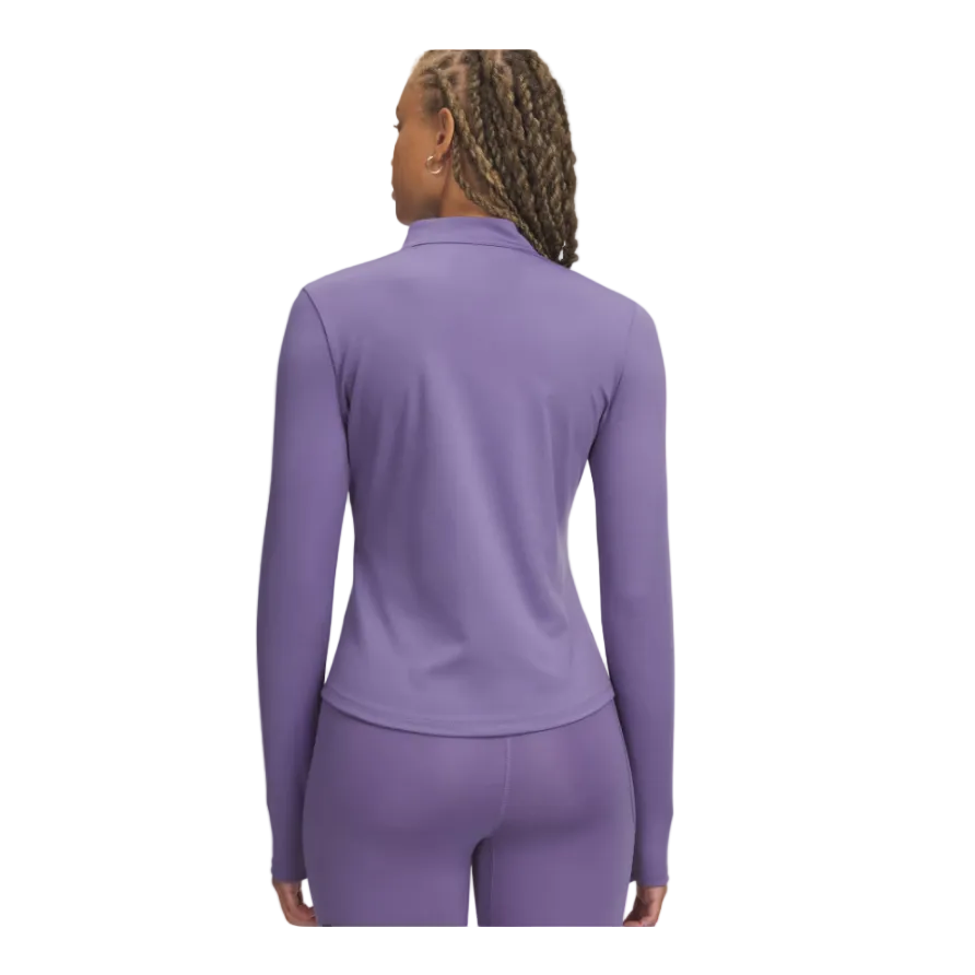 Under Armoour Womens Half Zip Purple Luxe/White