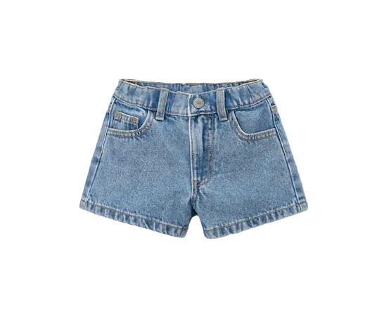 Mayoral girls' denim shorts with zip