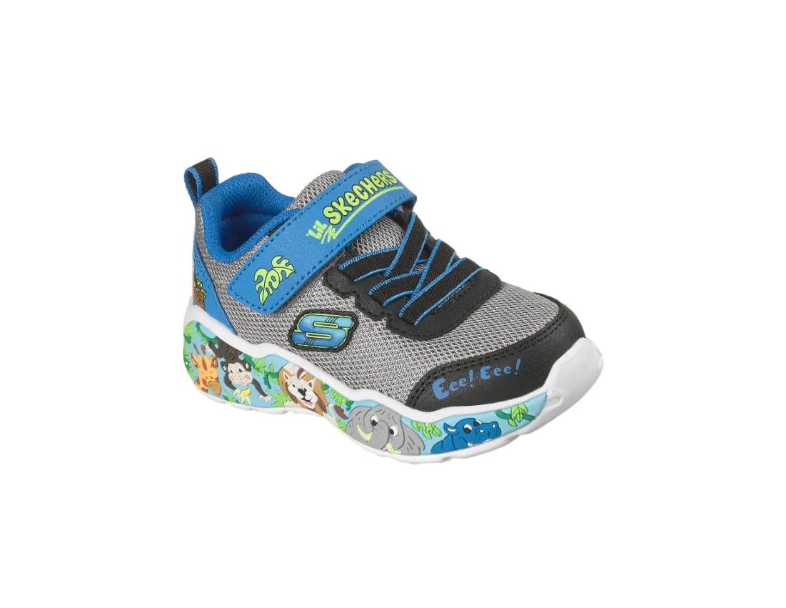 Skechers Boys Trainers Play Scene Grey/Multi