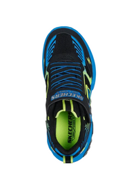 Skechers Boys Trainers S Lights-Light Storm 3 Black/Blue/Lime