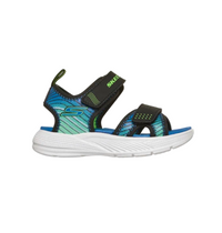 Skechers Boys Sandal Microspec-Splash Black/Lime