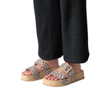 Paul Green Womens Sandal 6157-000 Leopardino Desert