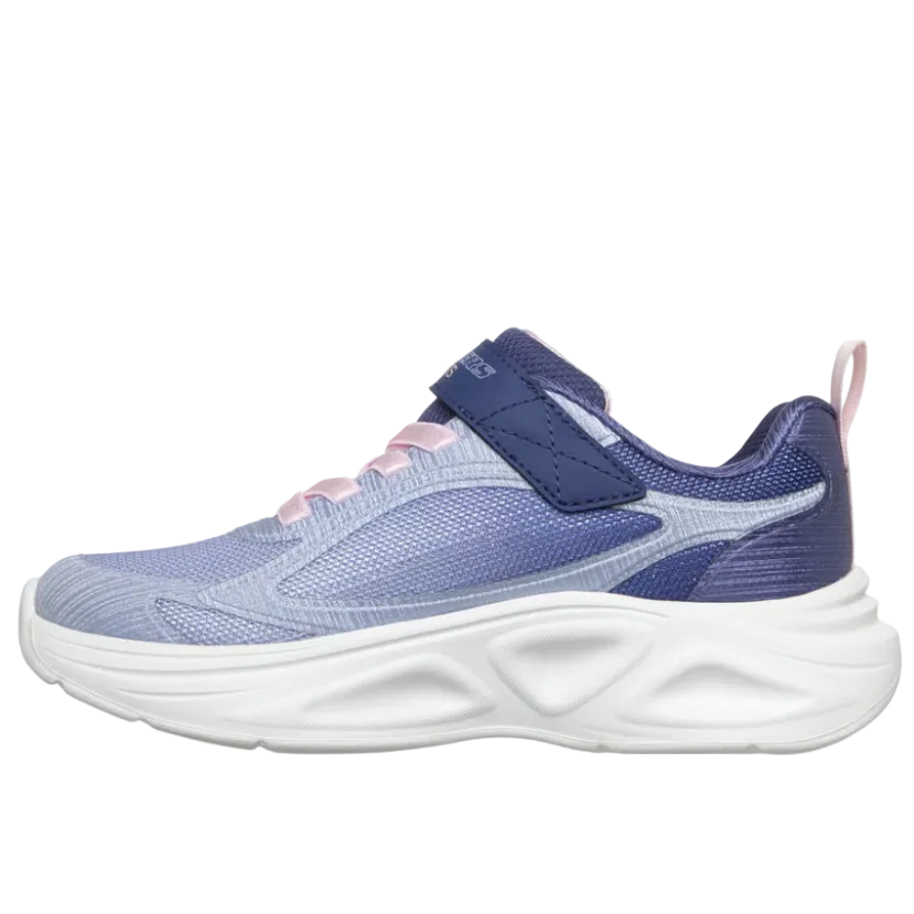 Skechers Girls Trainers Sola Glow Navy/Pink