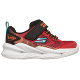 Skechers Boys Trainers Meteor Lights Red/Black