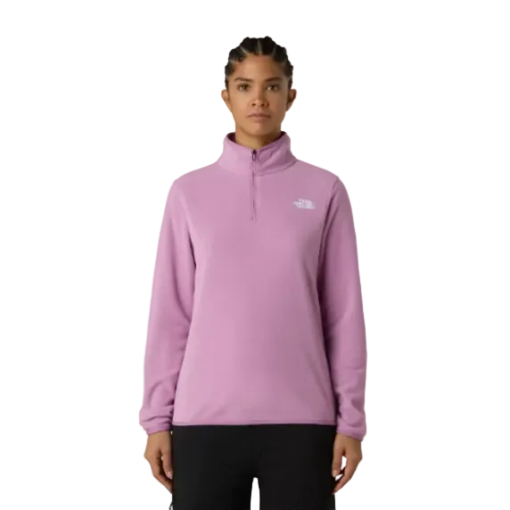 The North Face Womens Fleece 1/4 Zip Glacier Hushed Lavender