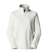 The North Face Womens Fleece 1/4 Zip Glacier White Dune