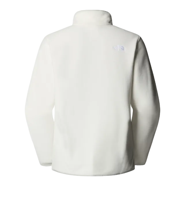 The North Face Womens Fleece 1/4 Zip Glacier White Dune