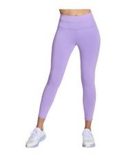 Skechers Womens Leggings Go Walk High Waisted 7/8 Purple/Coral