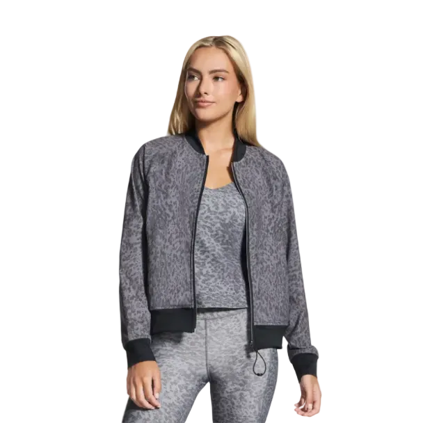 Skechers Womens Reversible Jacket Go Walk Black/Leopard