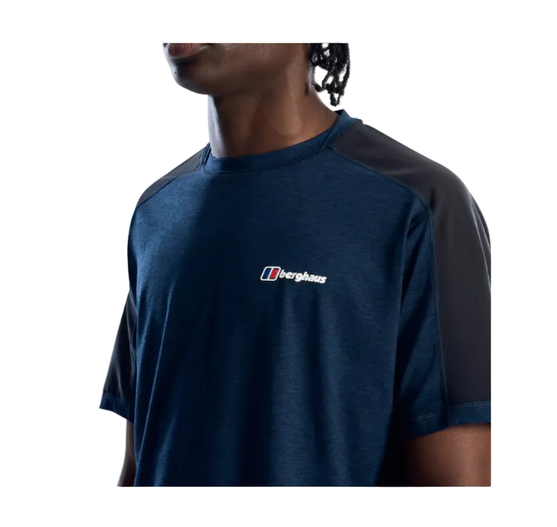 Berghaus Mens T-Shirt Farndale Tech Dark Blue/Black