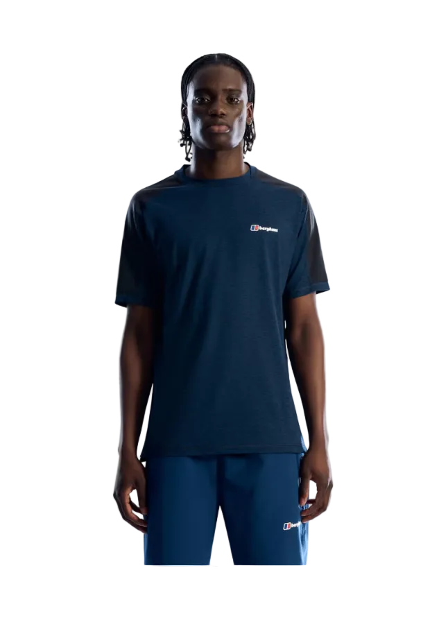 Berghaus Mens T-Shirt Farndale Tech Dark Blue/Black
